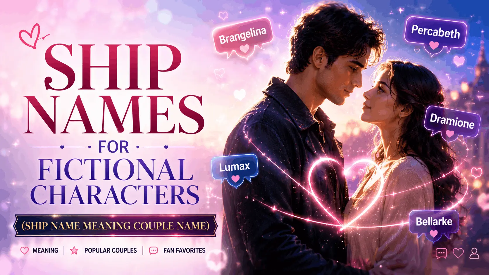 Creating ship names for fictional character pairings